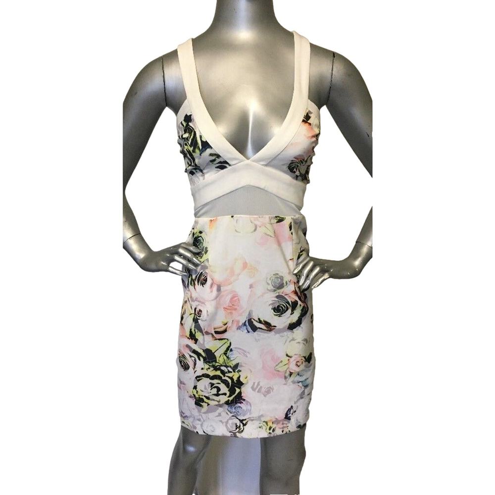 Minty Meets Munt Floral Mixed Signal Dress Size L